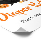 Oranje Halloween Baby is het Brouwen van Luier Raf Poster (Hoek)