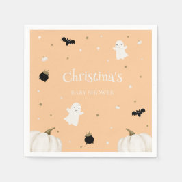 Oranje Halloween Baby shower Servet