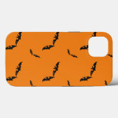 Oranje halloween/bat Hoesje-Mate iPhone Case (Achterkant (horizontaal))