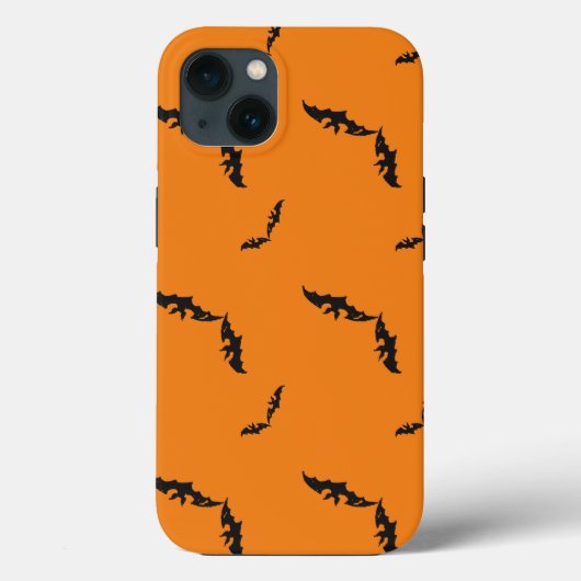 Oranje halloween/bat Hoesje-Mate iPhone Case (Achterkant)