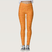 Oranje Halloween Designer Leggings (Voorkant)