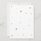 Oranje Halloween Ghost Little Boo Baby shower Kaart (Achterkant)