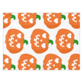 oranje halloween hart pompoen jack-o-lantern tafelkleed (Voorkant (Horizontaal))