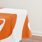 oranje halloween hart pompoen jack-o-lantern tafelkleed (Voorbeeld)