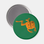 Oranje Halloween Kikker Magneet (Voorkant / Achterkant)
