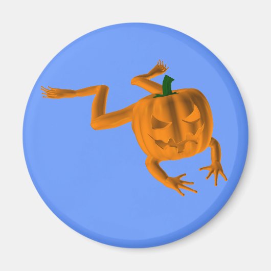Oranje Halloween Kikker Magneet (Voorkant)