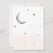 Oranje Halloween Little Boo Baby shower Kaart (Achterkant)