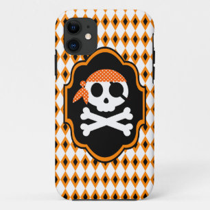 Oranje Halloween Pirate Gothic Telefoon Case