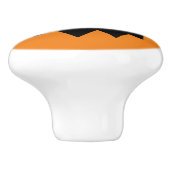 Oranje Halloween pompoen Jack O lantaarn Keramische Knop (Zijkant)