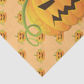 Oranje Halloween Pompoen Naadloos Patroon Tissuepapier (Detail)