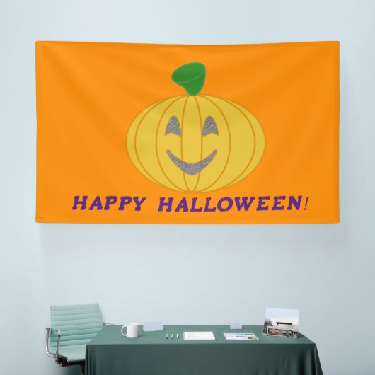 Oranje Halloween Pumpkin Banner (Beurs)
