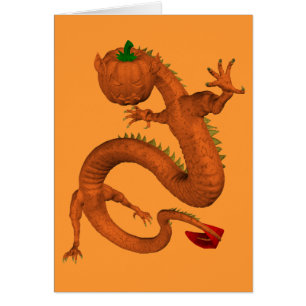 Oranje Halloween Pumpkin Dragon