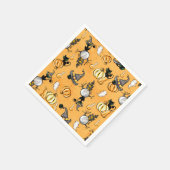 ORANJE HALLOWEEN PUMPKINS EN ZWARTE KATTEN SERVET (Hoek)