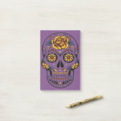 Oranje Halloween Skull Post-it® Notes (Op bureau)