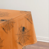 Oranje Halloween Spider Web Tablecloth Tafelkleed (Voorbeeld)
