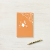 Oranje Halloween Spiderweb Post-it® Notes (Op bureau)