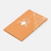 Oranje Halloween Spiderweb Post-it® Notes (Schuin)
