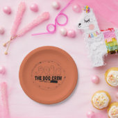 Oranje Halloween-spoken Papieren Bordje (Feest)