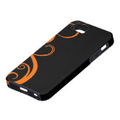 Oranje Halloween Swirl Case-Mate iPhone Case (Onderkant)