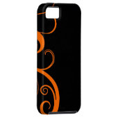 Oranje Halloween Swirl Case-Mate iPhone Case (Back/Rechts)