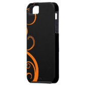 Oranje Halloween Swirl Case-Mate iPhone Case (Achterkant Links)