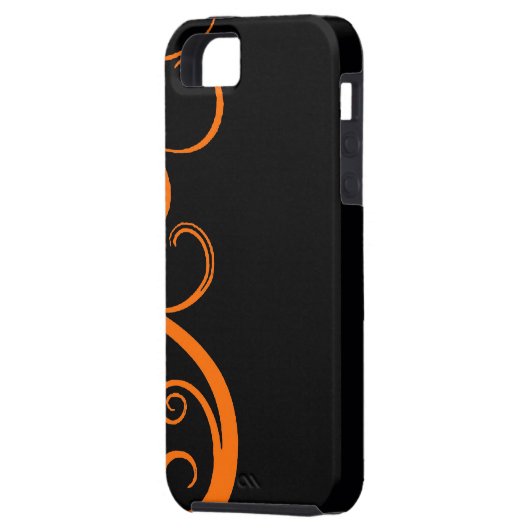 Oranje Halloween Swirl Case-Mate iPhone Case (Achterkant Links)