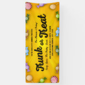 Oranje Halloween Trunk of Treat Church Event Spandoek (Verticaal)