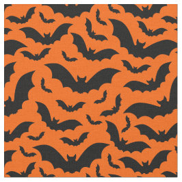 oranje halloween vampier vleermuizen gotisch stof