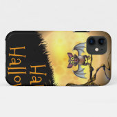 Oranje Halloween Vampire Bat Achtergrond Case-Mate iPhone Case (Achterkant (horizontaal))