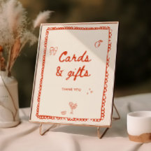 Oranje handgetekende Kaarten en geschenken in Ital