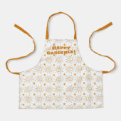 Oranje handschrift Sun Pattern Custom Schort (Voorkant)