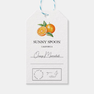 Oranje Hang Label Cadeaulabel