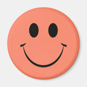 Oranje Happy Face Magnet