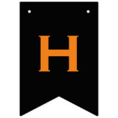 Oranje  Happy Halloween-partij Vlaggetjes (Eerste vlag)