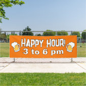 Oranje Happy Hour-banner Spandoek (Insitu)