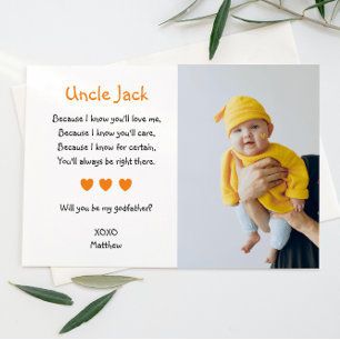 Oranje hart... ben je mijn vader met foto kaart