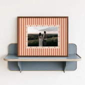 Oranje Hart Foto Poster - Aangepaste Cadeau