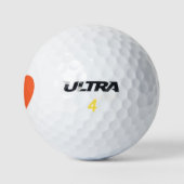 Oranje Hart Golfballen (Logo)