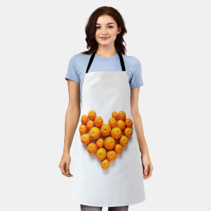 Oranje hart schort