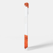 Oranje hartdraak op wit Case-Mate iPhone case (Achterkant / Rechts)