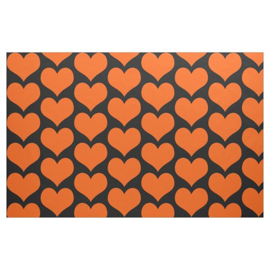 Oranje hartenstof stof (Fat Quarter)