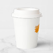 Oranje hartstocht papieren bekers (Rechts)