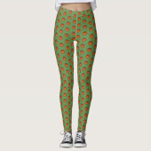 Oranje Harvest Pumpkin Halloween Thanksgiving Herf Leggings (Voorkant)