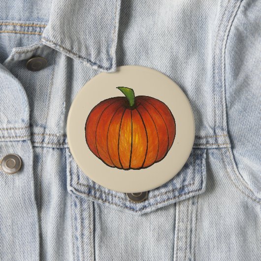 Oranje Harvest Pumpkin Patch Herfst herfst Ronde Button 4,0 Cm (In situ)