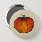 Oranje Harvest Pumpkin Patch Herfst herfst Ronde Button 4,0 Cm (Voorkant /achterkant)