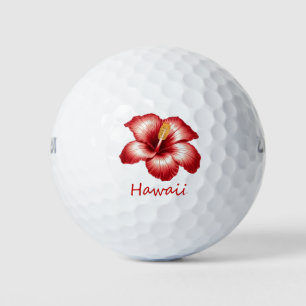 Oranje Hawaii hibiscus Golfballen