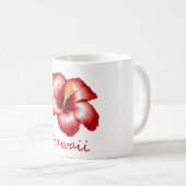 Oranje Hawaii hibiscus Koffiemok (Voorkant rechts)