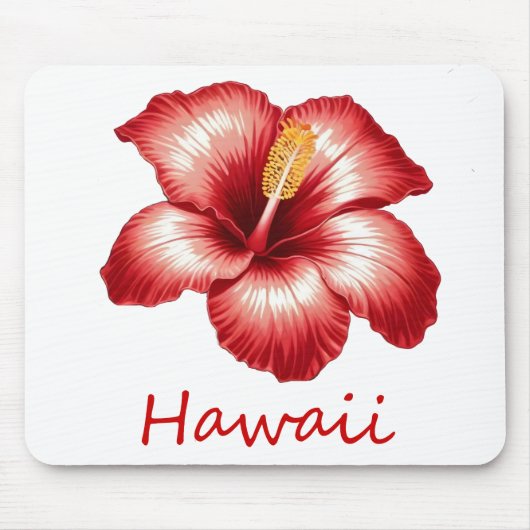 Oranje Hawaii hibiscus Muismat (Voorkant)