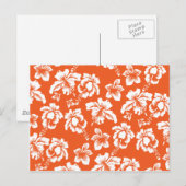 Oranje Hawaiian Hibiscus Briefkaart (Voorkant / Achterkant)