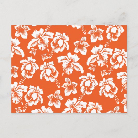 Oranje Hawaiian Hibiscus Briefkaart (Voorkant)